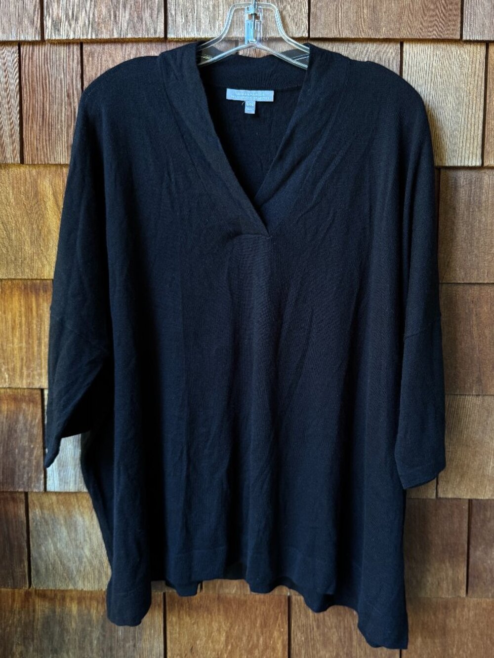 EUC Neiman Marcus Black Short Sleeve Silk/Cashmere/Wool Sweater in Women's L/XL
